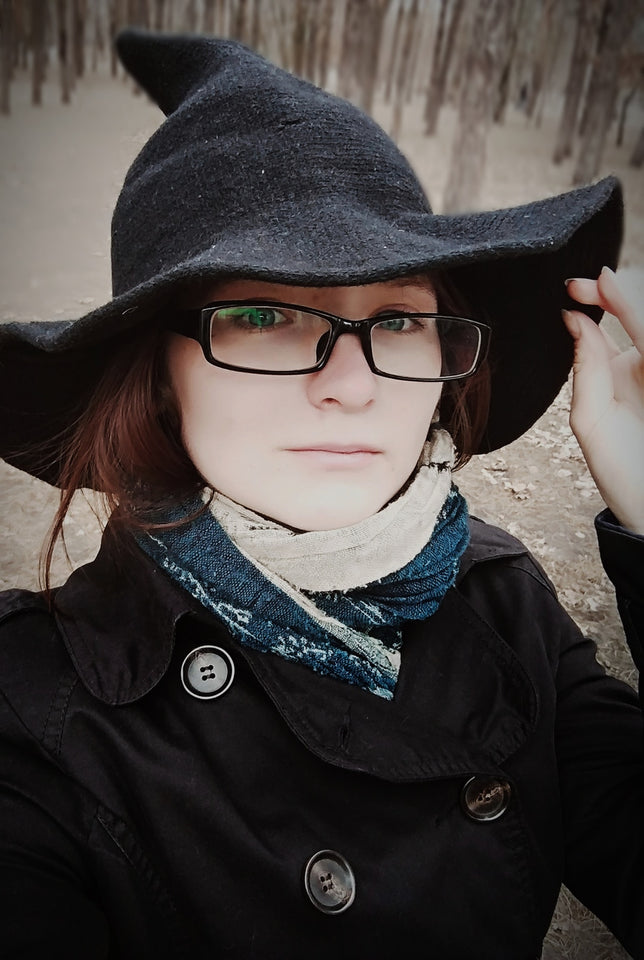 VEGAN - COTTON -  Hand Made Modern Witch Hat (Available In 6 Different Colors!)