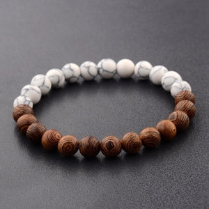 8mm New Natural Wood Beads Bracelet