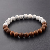 8mm New Natural Wood Beads Bracelet