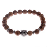 8mm New Natural Wood Beads Bracelet