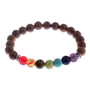 8mm New Natural Wood Beads Bracelet