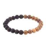 8mm New Natural Wood Beads Bracelet