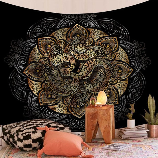 Indian Mandala Big Tapestry Wall Hanging Sandy Beach Throw Rug Blanket Camping Travel Mattress Bohemian Sleeping Pad Tapestries