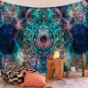 Indian Mandala Big Tapestry Wall Hanging Sandy Beach Throw Rug Blanket Camping Travel Mattress Bohemian Sleeping Pad Tapestries