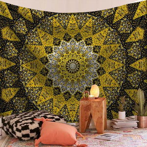 Indian Mandala Big Tapestry Wall Hanging Sandy Beach Throw Rug Blanket Camping Travel Mattress Bohemian Sleeping Pad Tapestries