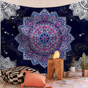 Indian Mandala Big Tapestry Wall Hanging Sandy Beach Throw Rug Blanket Camping Travel Mattress Bohemian Sleeping Pad Tapestries