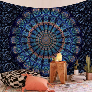 Indian Mandala Big Tapestry Wall Hanging Sandy Beach Throw Rug Blanket Camping Travel Mattress Bohemian Sleeping Pad Tapestries