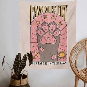 Tarot Cat Paws Tapestrym