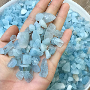 50g Natural Aquamarine Quartz Crystals