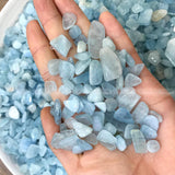 50g Natural Aquamarine Quartz Crystals