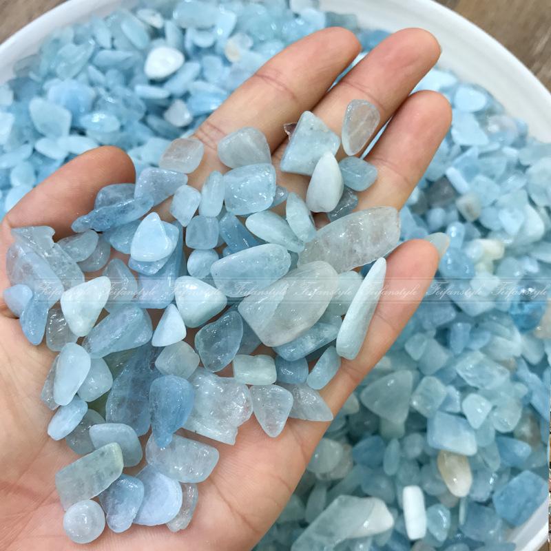 50g Natural Aquamarine Quartz Crystals