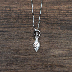 Spiral Goddess Pendant Necklace