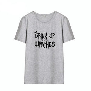 Drink Up Witches Cotton T Shirt