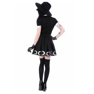 S-5XL Women Black Elegant Pleated Skirt