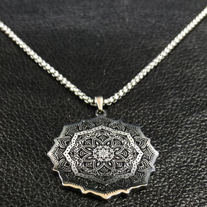 Lotus Stainless Steel Chain Necklace