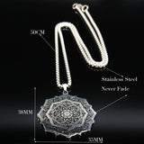 Lotus Stainless Steel Chain Necklace