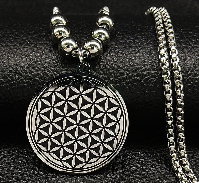 Flower of Life Stainless Steel Necklace