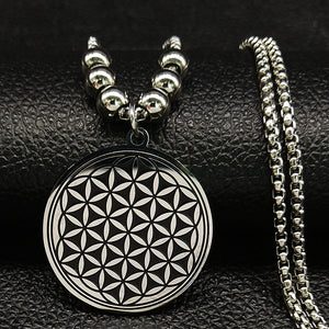 Flower of Life Stainless Steel Necklace