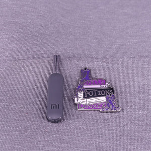 Purple Spells Book Enamel pin